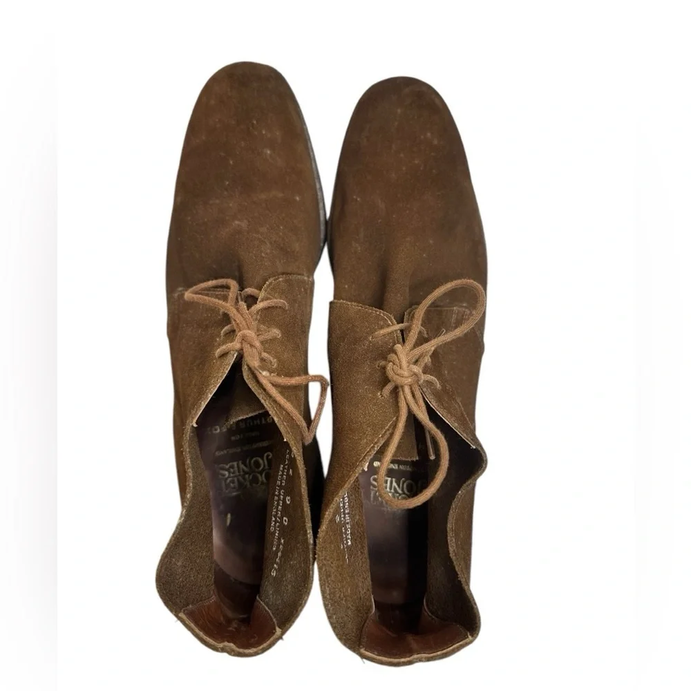 CROCKETT & JONES for Barneys New York CHUKKA BOOT LIGHT snuff SUEDE LEATHER SOLE